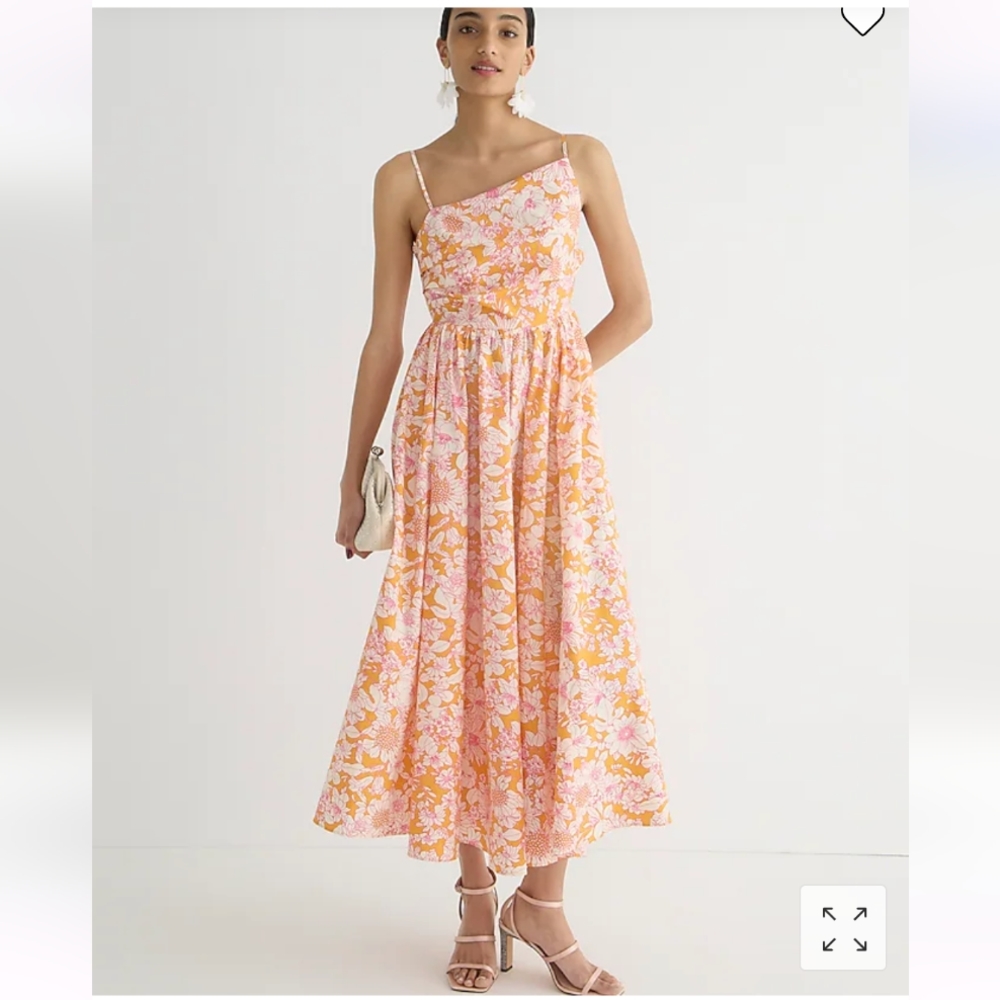 J.Crew Asymmetrical Floral Dress